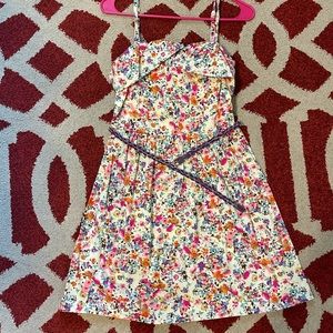Colorful flower mini dress